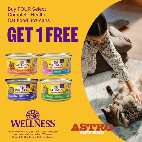 Image of Wellness | Buy 4, Get 1 FREE on Select 3oz Complete Health Cat Cans Promotion in York