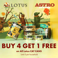 Image of LOTUS | Buy 4, Get 1 FREE on Cat Cans Promotion in Federal Way