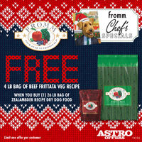 Image of Fromm Astro Deal - Buy 26lb Zealambder, Get 4lb Beef Frittata FREE Promotion in Chicago