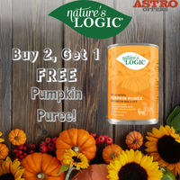 Image of Nature's Logic | Buy 2, Get 1 FREE on Pumpkin Cans Promotion in Houston