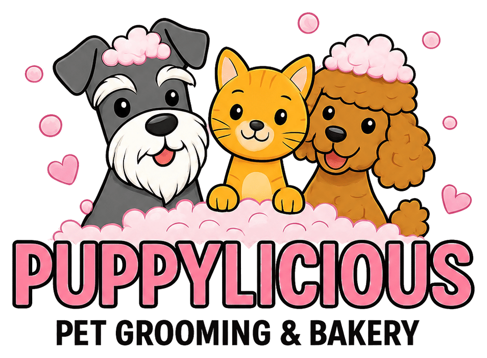 Puppylicious Pet Grooming & Bakery Logo