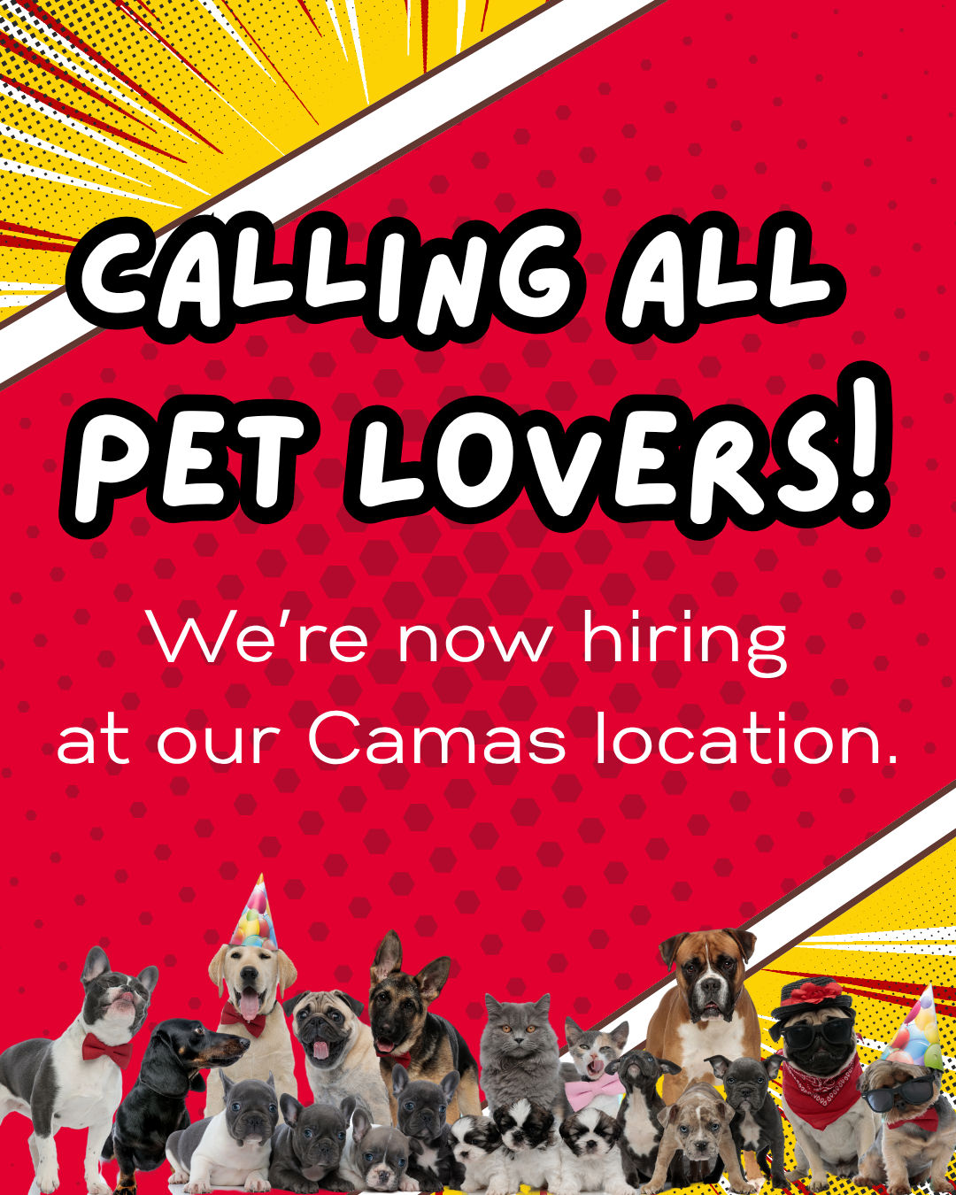 We're Hiring! Pet Nutrition Associate Needed in Camas Store