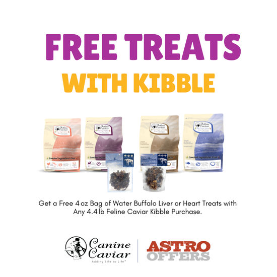 Image of Feline Caviar | FREE 4oz Liver or Heart Treat with 4.4lb Kibble Purchase Promotion in Eustis