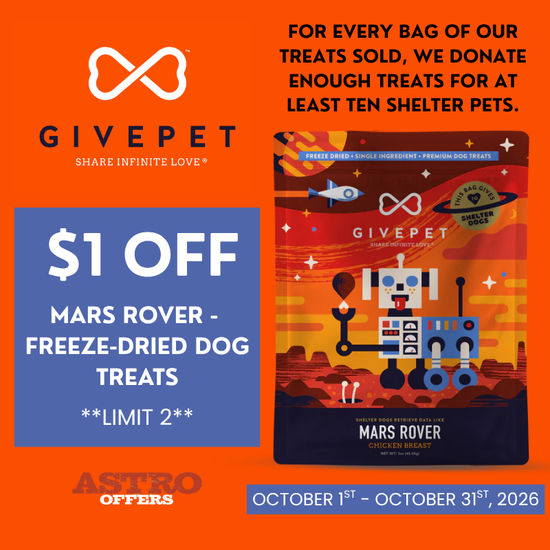 Image of GivePet | $1.00 OFF Mars Rover Treats Promotion in Eustis