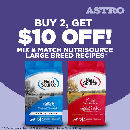 Image of NutriSource | $10.00 OFF Qualifying Large Breed Dog Food Purchase Promotion in Eustis