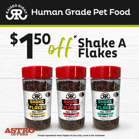 Image of Raised Right I $1.50 OFF Shake A Flakes Promotion in Eustis