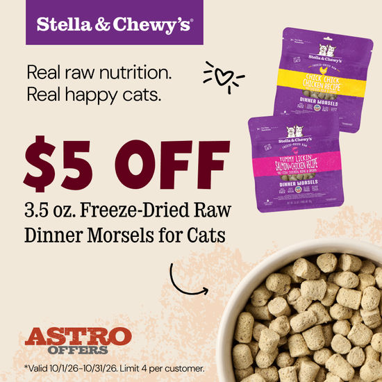 Image of Stella & Chewy's | $5.00 OFF 3.5oz FD Morsels Promotion in Tampa