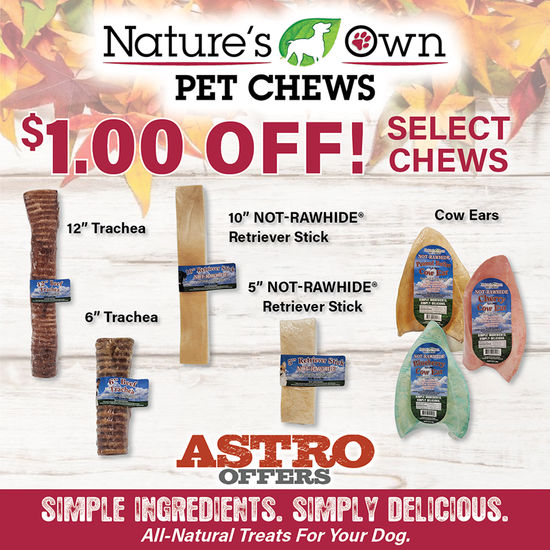 Image of Nature's Own Pet Chews | $1.00 OFF Select Chews Promotion in Bellingham
