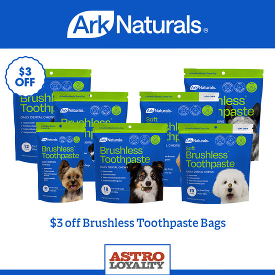 Image of  Ark Naturals | $3.00 OFF Brushless Toothpaste Chews Promotion in Troy