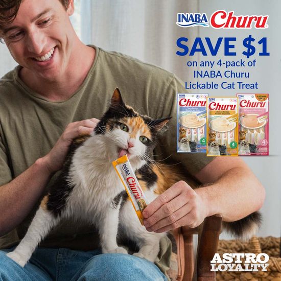 Image of Inaba Pet Foods | $1.00 OFF Churu Puree 4-Tube Packs for Cats Promotion in Troy