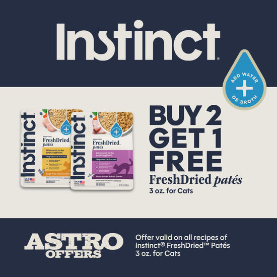 Image of Instinct | Buy 2, Get 1 FREE on 3oz FreshDried Pates for Cats Promotion in Troy