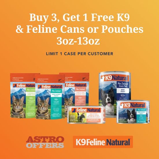 Image of K9 & Feline Natural | Buy 3, Get 1 FREE on Cans & Pouches Promotion in Troy