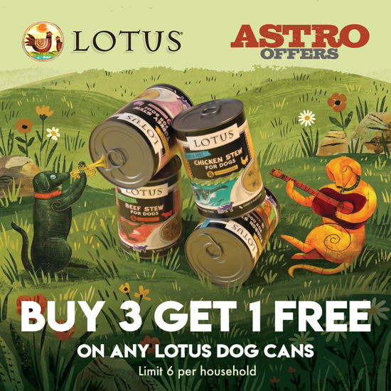 Image of LOTUS | Buy 3, Get 1 FREE on Dog Cans Promotion in Troy