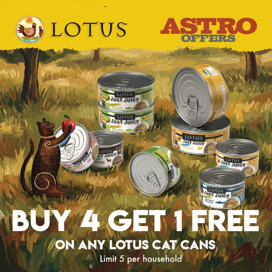 Image of LOTUS | Buy 4, Get 1 FREE on Cat Cans Promotion in Troy