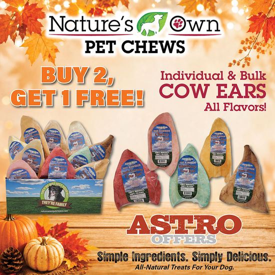 Image of Nature's Own Pet Chews | Buy 2, Get 1 FREE on Single Cow Ears Promotion in Troy