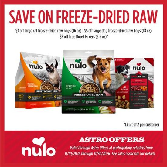 Image of Nulo US | Save On Select Freeze-Dried Meals and Mixers! Promotion in Troy