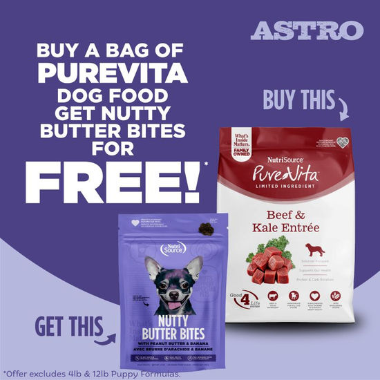 Image of PureVita | FREE Nutty Butter Bites Treat with Qualifying Kibble Purchase! Promotion in Troy