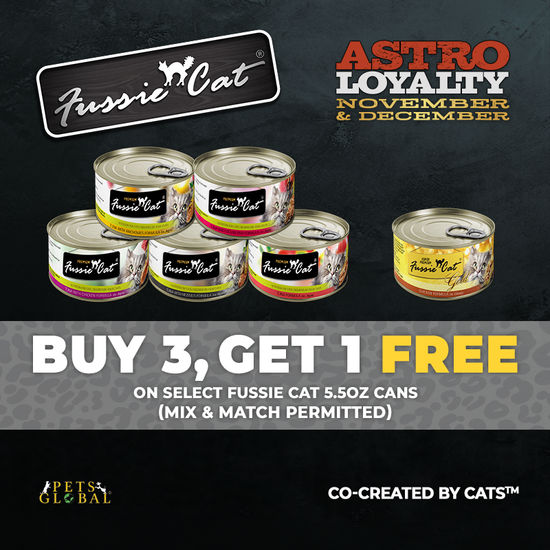 Image of Fussie Cat | Buy 3, Get 1 FREE on Select 5.5oz Cat Cans Promotion in Troy