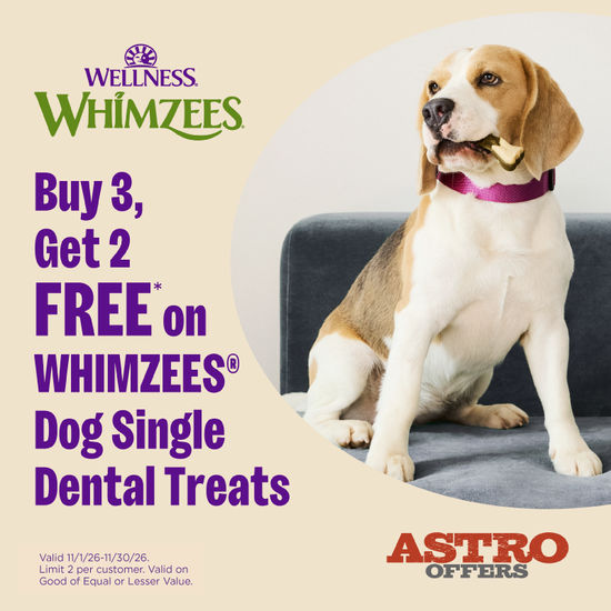 Image of WHIMZEES I Buy 3, Get 2 FREE on Whimzees Single Treats Promotion in Troy