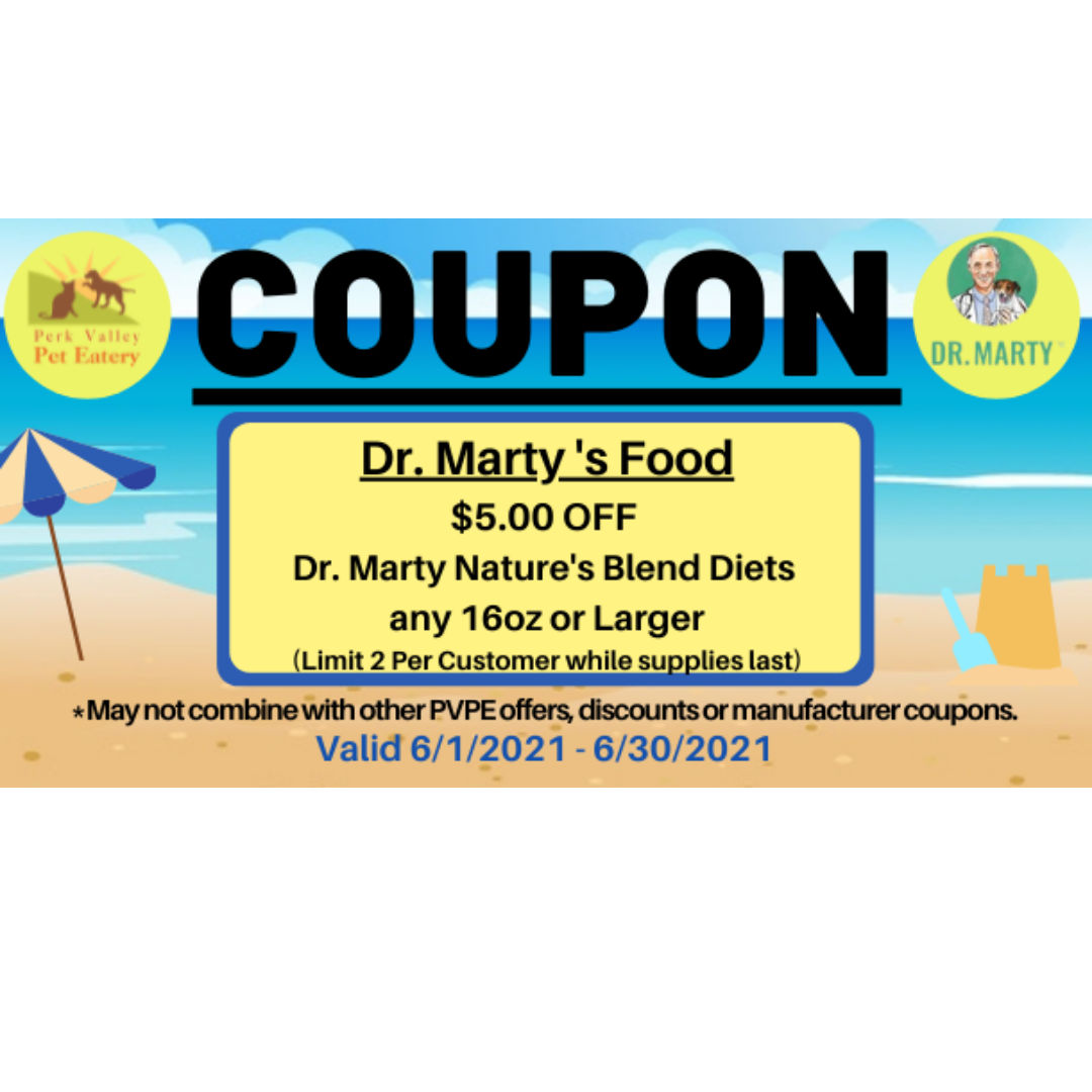 Coupon code for dr marty sales dog food