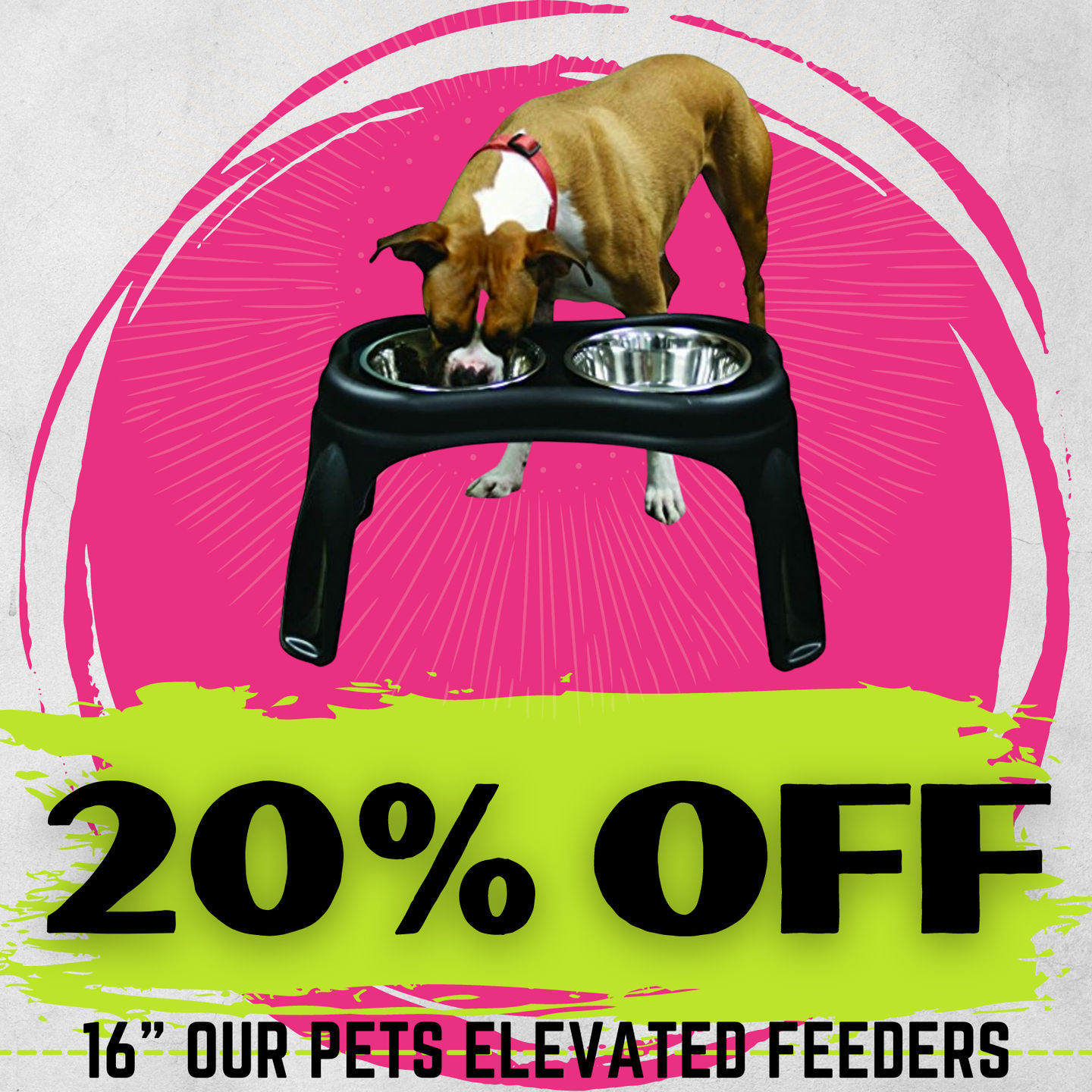 our pets elevated dog feeder