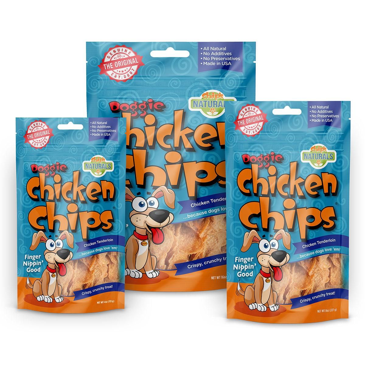dog chicken chips