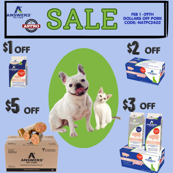 Sale on pet food