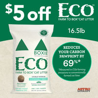 Image of Boxiecat | $5.00 OFF 16.5lb NEW ECO Farm To Box Litter Promotion in Webster