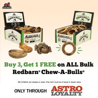 Image of Redbarn | Buy 3, Get 1 FREE on Chew-A-Bull Dental Bulk It Promotion in Plano