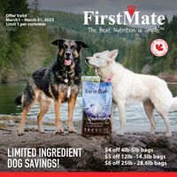 Image of FirstMate Pet Foods | Save On Limited Ingredient Dog Food Promotion in Old Saybrook