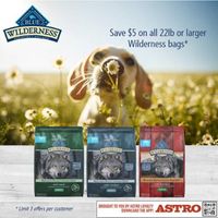 Image of Blue Buffalo | $5.00 OFF Large Bags of Wilderness Dog Food Promotion in Colorado Springs