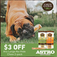 Image of Earth Animal | Large No-Hide Chew 2 Per Packs Save On Deal Promotion in Sarasota