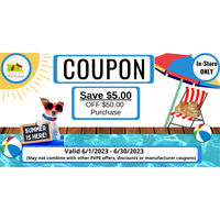 Image of Savings Coupon - Save $5 on $50 Purchase (In-Store Only) Promotion in Trappe
