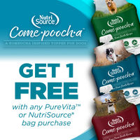 Image of Nutrisource & PureVita | FREE Come-Pooch-A with Purchase Promotion in Eustis