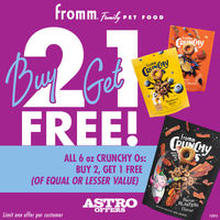 Image of Fromm (Private Offer) | Buy 2, Get 1 FREE on 6oz Crunchy Promotion in Cape Coral