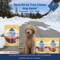 Image of Blue Buffalo | $4.00 OFF Blue Buffalo True Chew Dog Treats Promotion in Santa Fe