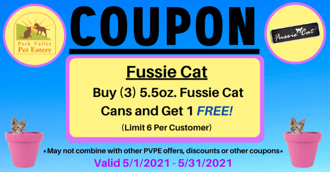 fussie cat coupon