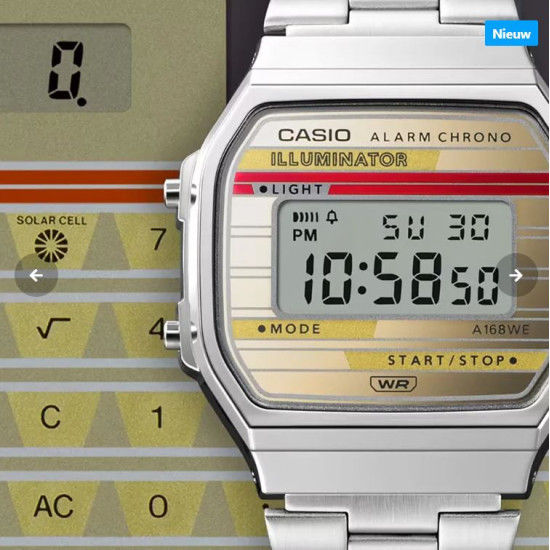 Casio A168WEHA-9AEF Vintage Film card Watch.