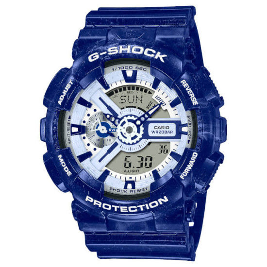 G-Shock GA-110BWP-2AER Blue and White Pottery