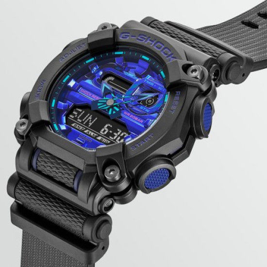 G-Shock GA-900VB-1AER Virtual Blue Horloge
