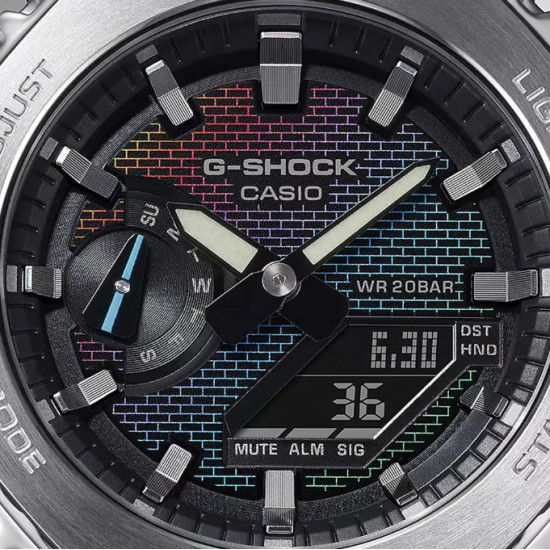 G-Shock GA-2100RW-1AER Rainbow Brick Wall Watch