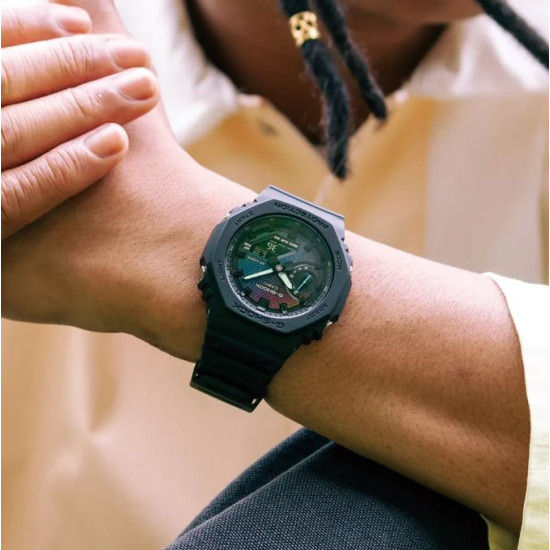 G-Shock GA-2100RW-1AER Rainbow Brick Wall Watch