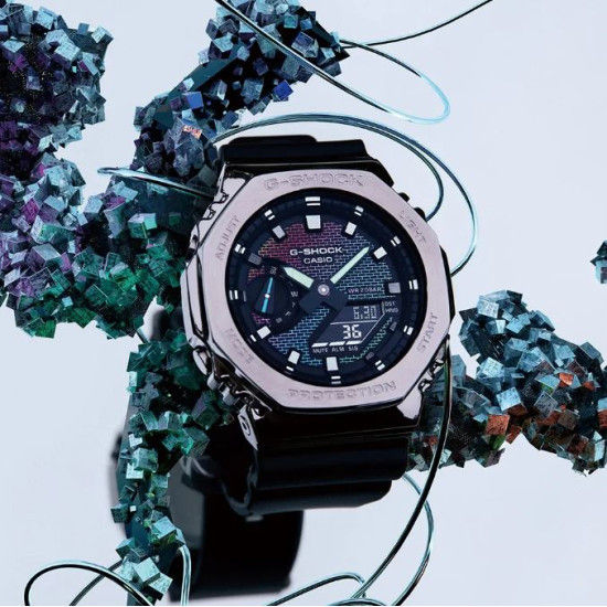 G-Shock GM-2100RW-1AER Rainbow Brick Wall Watch