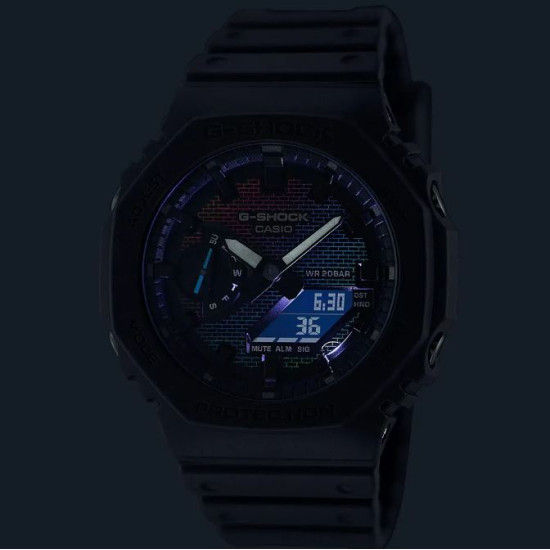 G-Shock GM-2100RW-1AER Rainbow Brick Wall Watch