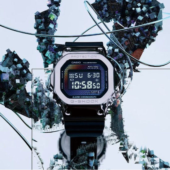 G-Shock GM-5600RW-1ER Rainbow Brick Wall Watch