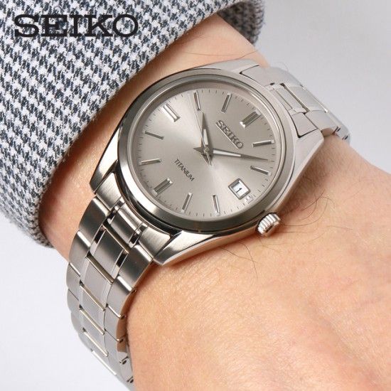 Seiko SUR369P1 Titanium Horloge