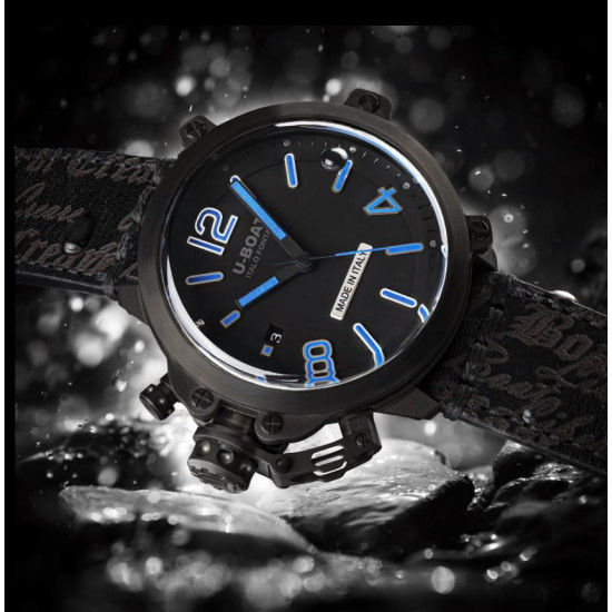 U-Boat 8808 Capsule 45mm PVD BK BL Watch