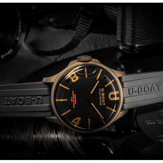 U-Boat 9548 DARKMOON 44mm BK Brown Vintage Watch
