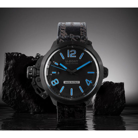 U-Boat 8806 Capsule 50mm PVD BK BL Watch
