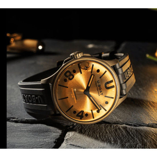 U-Boat 9547 DARKMOON 40mm BR Black Vintage Watch